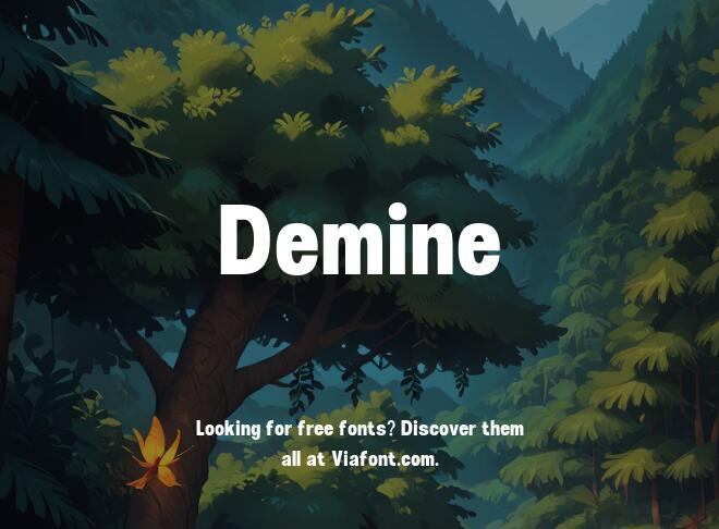 Demine Font