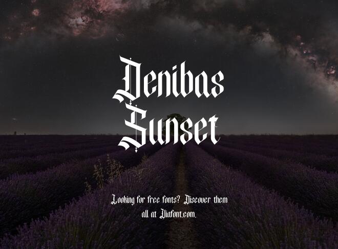 Denibas Sunset Font
