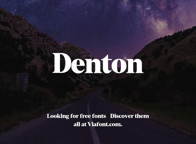 Denton Font