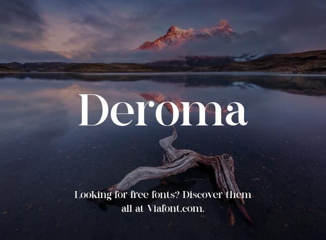 Deroma Font