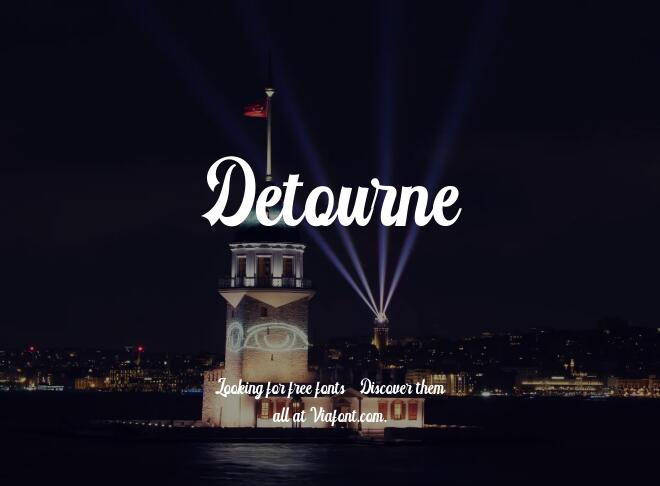 Detourne Font
