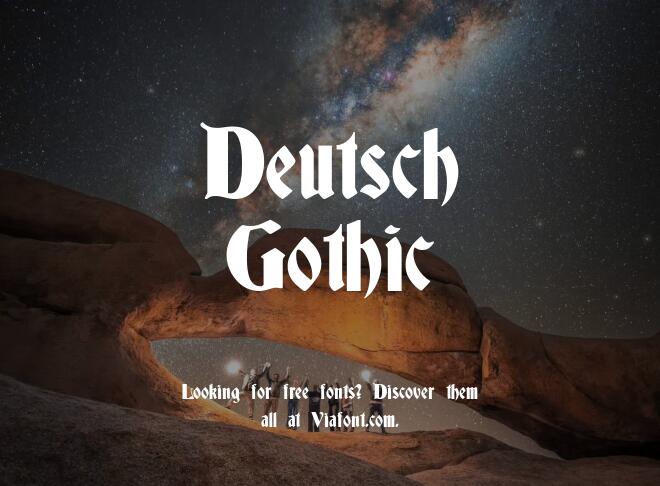 Deutsch Gothic Font