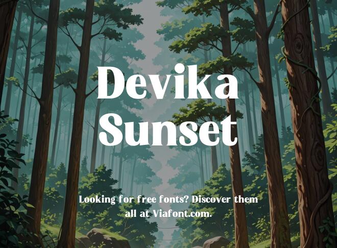 Devika Sunset Font