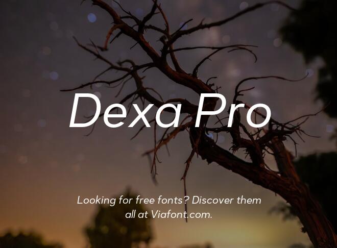 Dexa Pro Font
