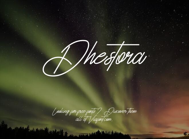 Dhestora Font