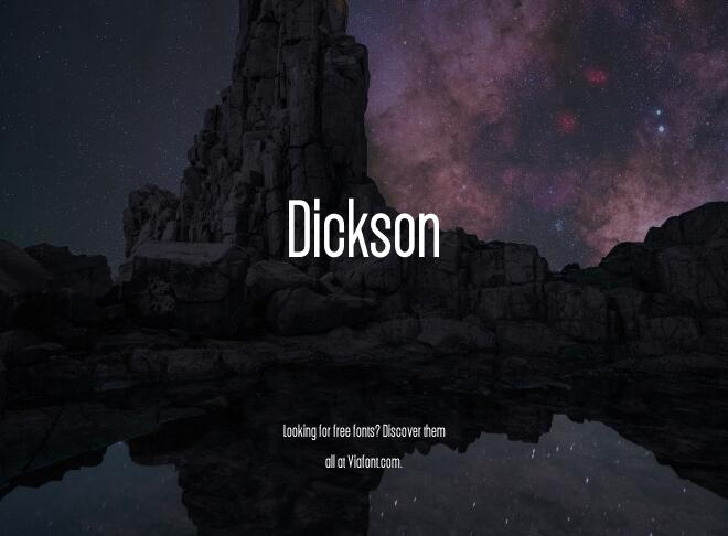 Dickson Font
