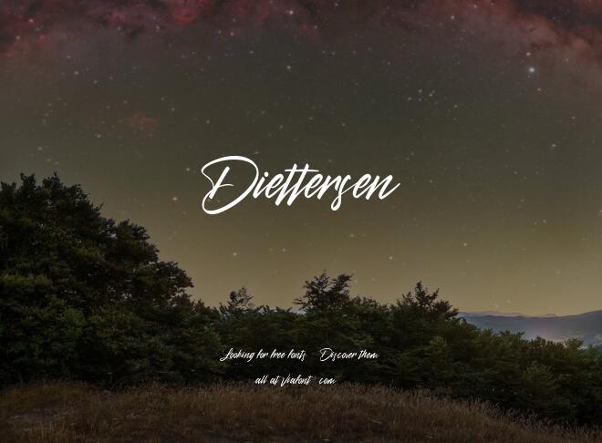 Diettersen Font