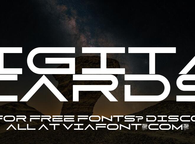 Digital Cards Font