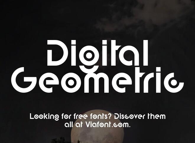 Digital Geometric Font