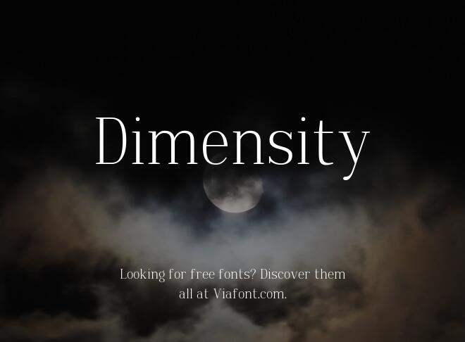 Dimensity Font