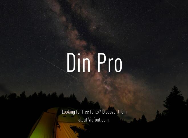 Din Pro Font Family
