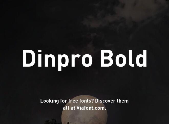 Dinpro Bold Font