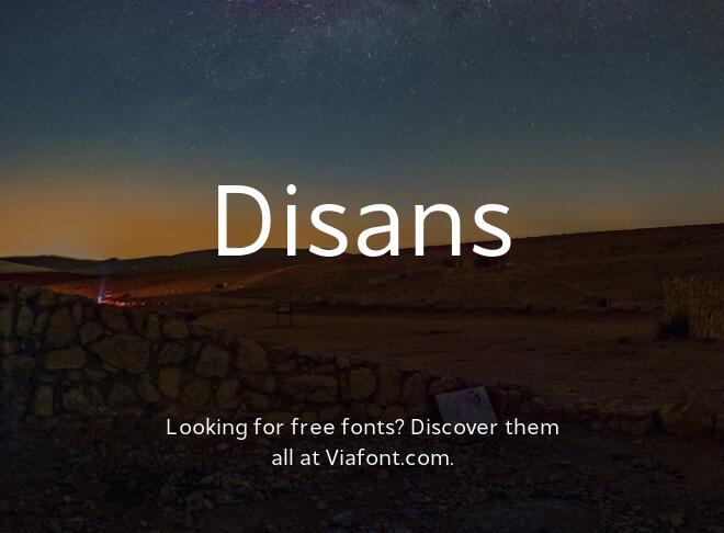 Disans Font