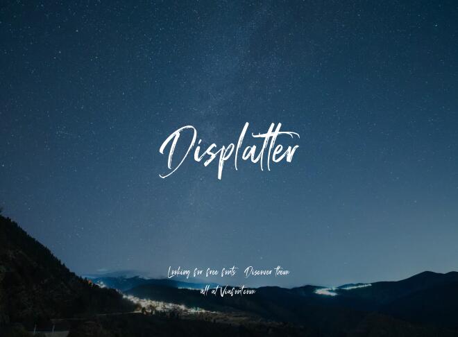 Displatter Font