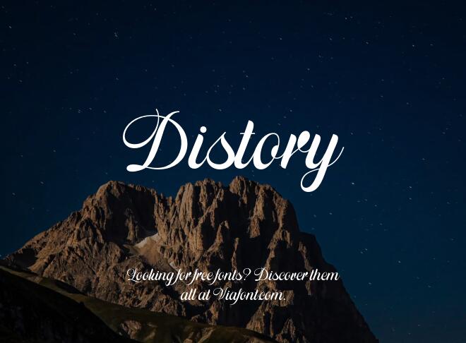 Distory Font