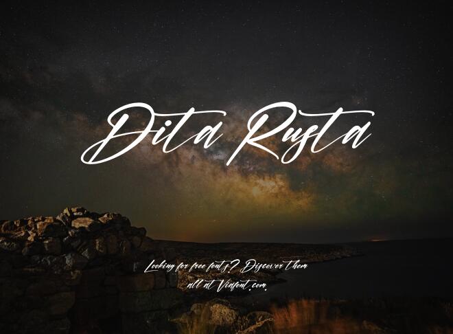 Dita Rusta Font