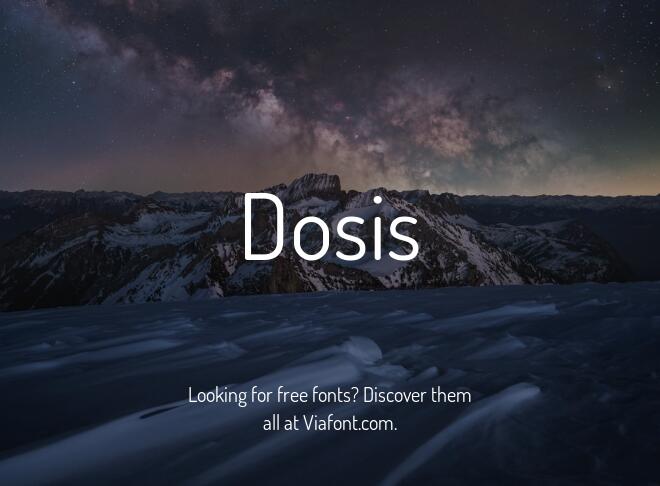 Dosis Font