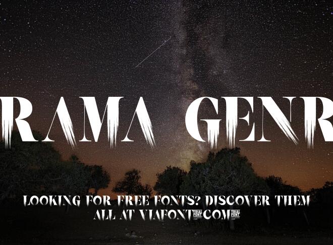 Drama Genre Font