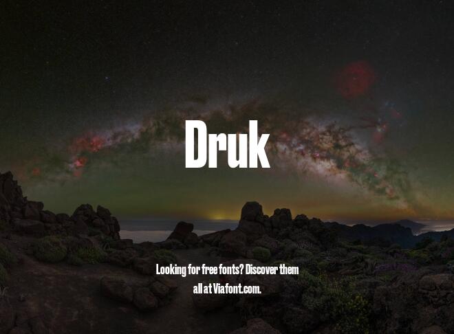 Druk Font