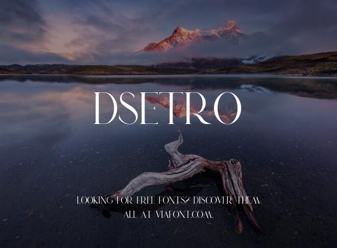 Dsetro Font