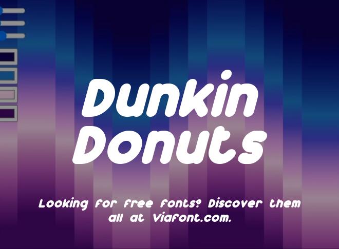 Dunkin Donuts Font