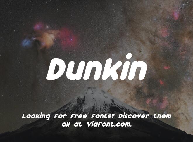 Dunkin Font