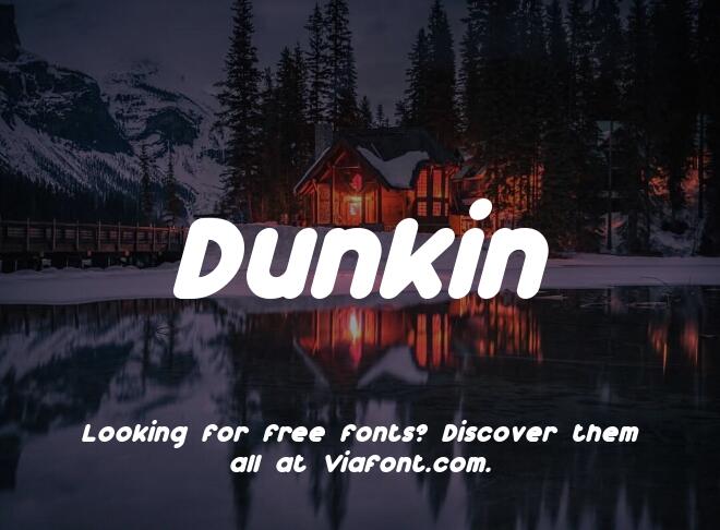 Dunkin Font