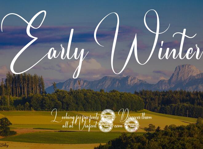 Early Winter Font