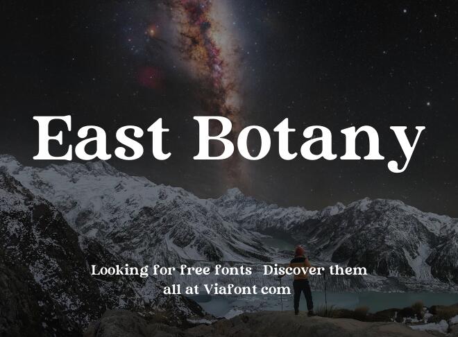East Botany Font