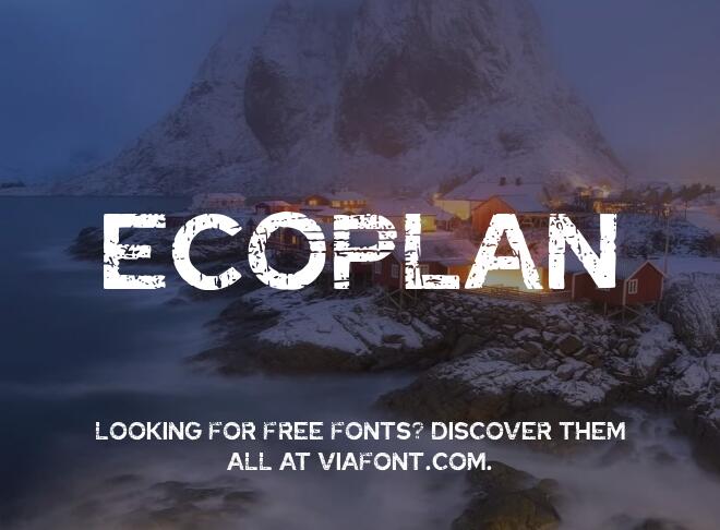Ecoplan Font