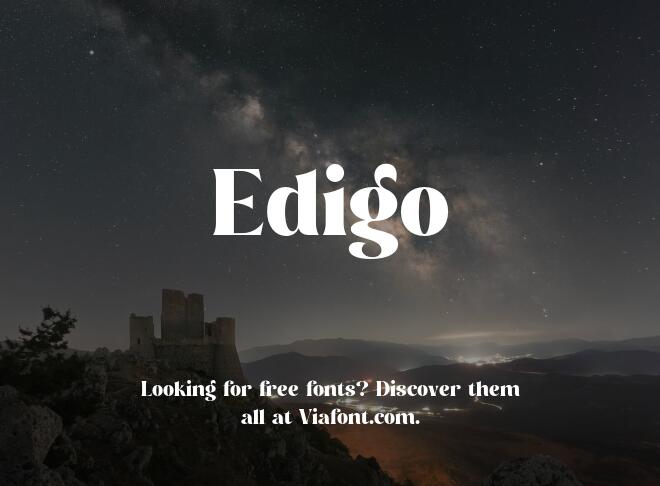 Edigo Font