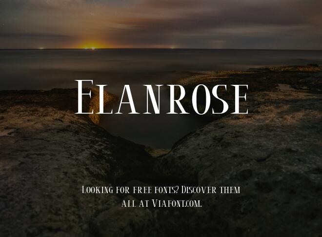 Elanrose Font