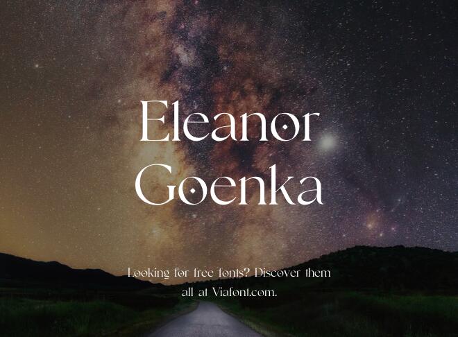 Eleanor Goenka Font
