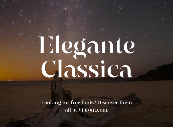 Elegante Classica Font