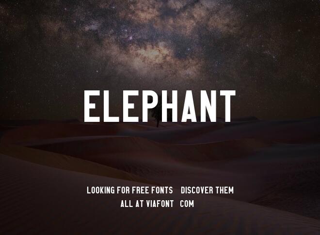 Elephant Font