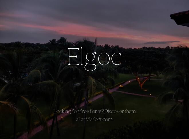 Elgoc Font
