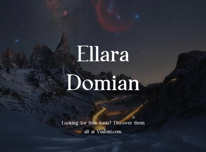 Ellara Domian Font