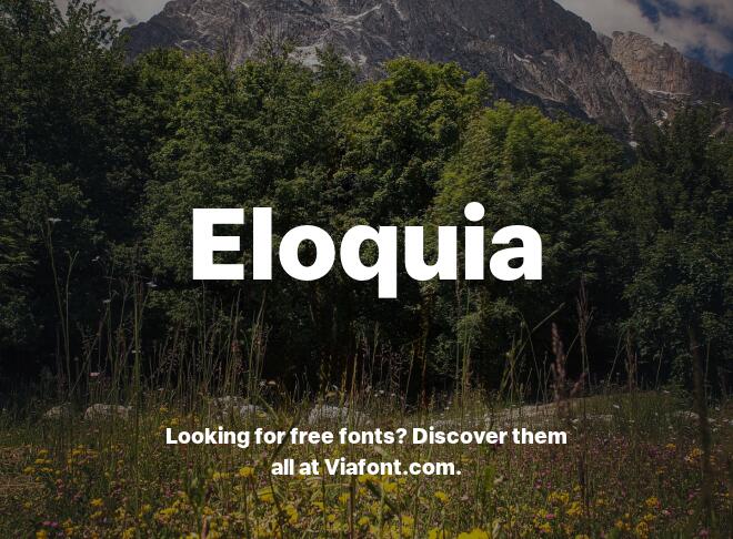 Eloquia Font