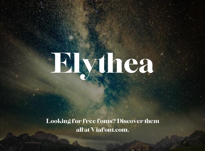 Elythea Font