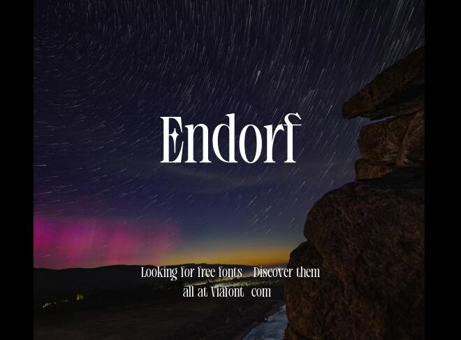 Endorf Font