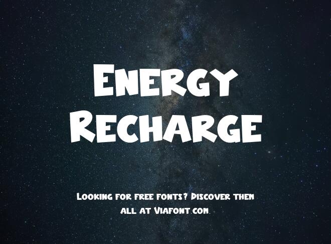 Energy Recharge Font