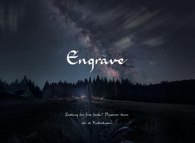 Engrave Font