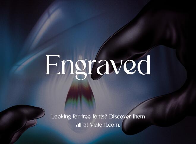 Engraved Font