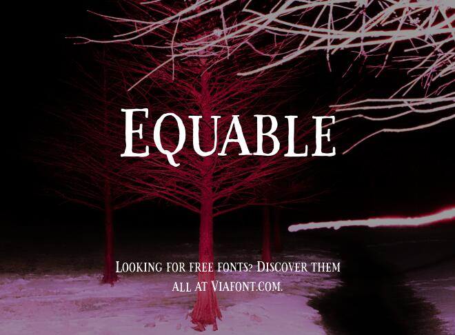 Equable Font