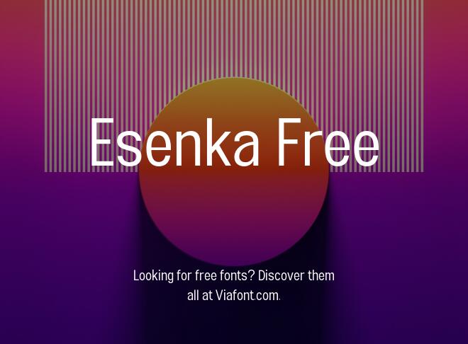 Esenka Free Font