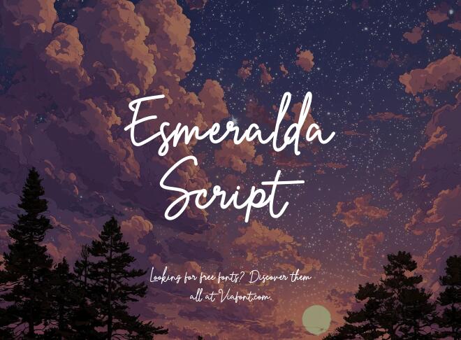 Esmeralda Script Font