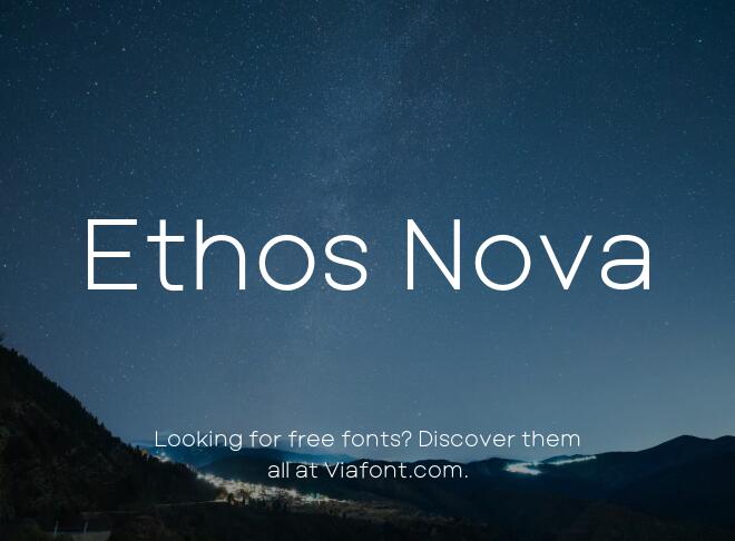 Ethos Nova Font