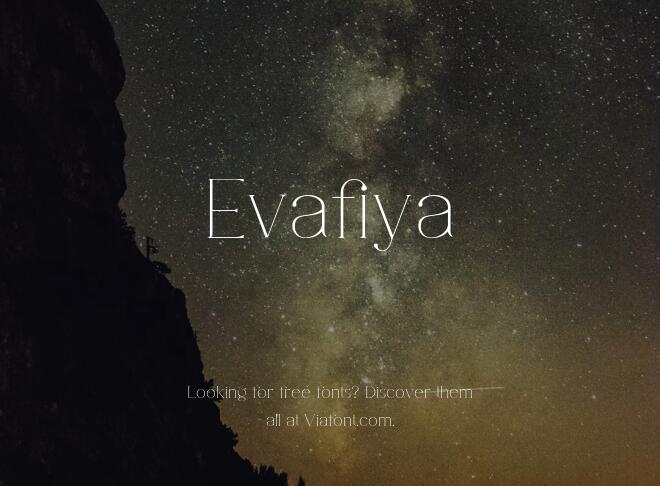 Evafiya Font
