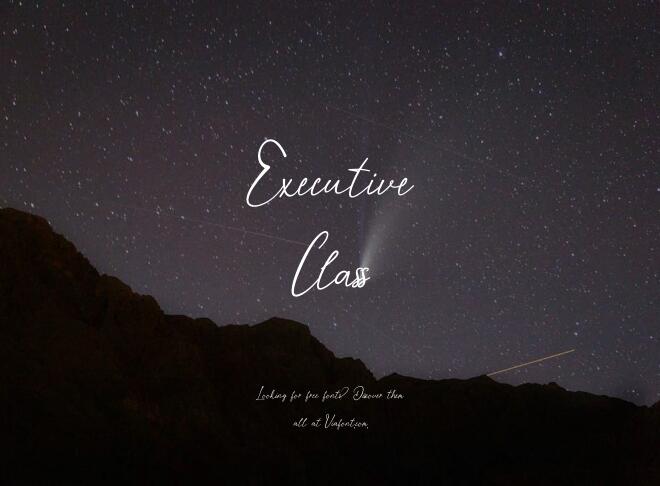 Executive Class Font