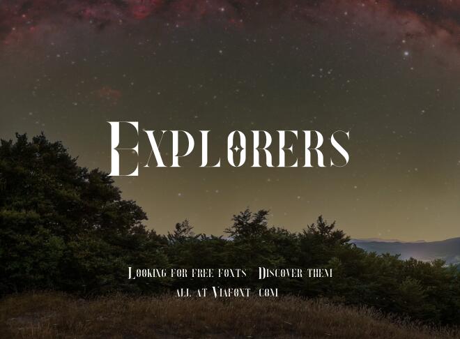 Explorers Font